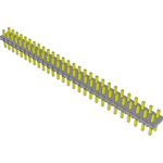 Samtec-TLW-128-06-T-D Connector Headers and PCB Receptacles Conn Unshrouded Header HDR 56 POS 2.54mm Solder ST Top Entry Thru-Hole Bulk