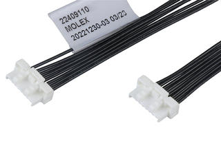 2240911082 - CLIK-Mate-to-CLIK-Mate Off-the-Shelf (OTS) Cable Assembly, 1.25mm Pitch, Single Row, 150.00mm Length, 8 Circuits, White