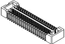 5031055010 - 0.40mm Pitch SlimStack Board-to-Board Receptacle, Surface Mount, Dual Row, Vertical, 1.50mm Stacking Height, without Solder Tabs, 50 Circuits