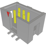 Samtec-HTST-103-01-S-DV Connector Headers and PCB Receptacles Conn Shrouded Header (4 Sides) HDR 6 POS 2.54mm Solder ST Top Entry SMD Tube