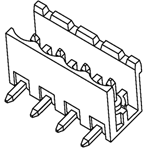 Molex-0395220007 Connector Headers and PCB Receptacles Conn Shrouded Header (2 Sides) HDR 7 POS 5mm Solder RA Thru-Hole Eurostyle