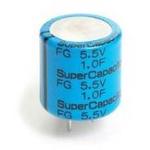KEMET Corporation-FG0H224ZF Capacitor Electric Double Layer- Supercaps Cap Supercap 0.22F 5.5V -20% to 80% ( 13 X 9mm ) Radial Cylindrical 5.08mm 100 Ohm 70°C Box