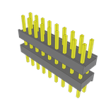Samtec-ZW-09-15-G-D-299-160 Connector Headers and PCB Receptacles Conn Board Stacker HDR 18 POS 2.54mm Solder ST Top Entry Thru-Hole Bulk