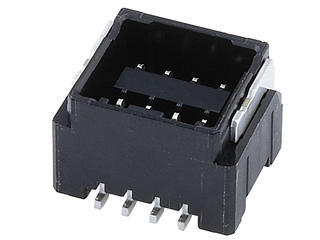 2202010871 - 2.00mm Pitch, Micro-Lock Plus PCB Header, Dual Row, Vertical, Surface Mount, Matte Tin Plating, 8 Circuits, Low-Halogen, Black