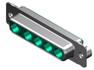 1731070732 - FCT Mixed Layout D-Sub Housing, Female, Tin-plated Shell, #4-40 Self-Locking Clinch Nut, 5 Circuits Unloaded, Green Insulator 1731070732 - FCT Mixed Layout D-Sub Housing, Female, Tin-plated Shell, #4-40 Self-Locking Clinch Nut, 5 Circuits Unloaded, Green Insulator