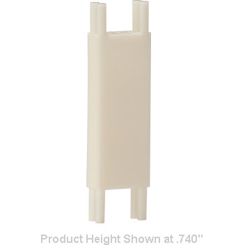 Bivar-460-070 Lighting Accessories LED Mount, Vertical, 0.070in., 3mm or 5mm LED, 2 Lead, Square, Molded Nylon, White