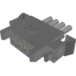 Samtec-MPSS-04-14-L-50.00-SR Cable Assembly AC Power Cable Assembly 1.27m Power 4 POS SKT Crimp 14AWG