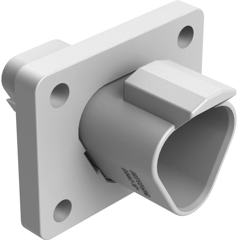 Amphenol-AT04-3P-CL03 Connector Discrete Wire Housing Conn Housing RCP 3 POS Crimp ST Flange Mount Gray Box Amphenol-AT04-3P-CL03 Connector Discrete Wire Housing Conn Housing RCP 3 POS Crimp ST Flange Mount Gray Box