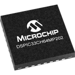 Microchip Technology-DSPIC33CH64MP202T-I/2N Microcontrollers - MCUs MCU 16-bit dsPIC Harvard 64KB Flash 3.3V 28-Pin UQFN EP T/R
