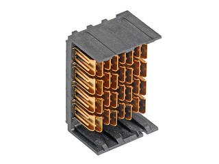1713151107 - Impel 90 Ohm, 4 Pair Vertical Backplane Header, 1.90mm Pitch, Unguided, Open Endwalls, 10 Columns, 80 Circuits, Pin Length 4.90mm, Plated Through Hole Dimension 0.36mm