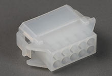 1501772100 - Standard .062"+ Plug Housing, Dual Row, with Panel Mount Latch, 10 Circuits