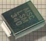 Microchip Technology-MASMCJ28CAE3 Transient Voltage Suppressors (TVS) TVS Diode Single Bi-Dir 28V 1.5KW 2-Pin SMC Bag