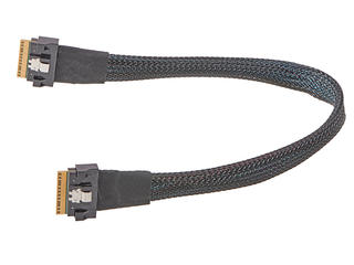 2079921001 - SlimSAS Cable Assembly, PCIe 4.0, Straight Plug-to-Straight Plug, 8x (74  Circuits), 32 AWG, 0.30m Length