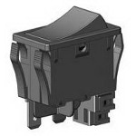Omron-A8GS-P1385 Switch Rocker Switch Rocker ON OFF SPST Quick Connect Curved Rocker 16A 250VAC 30000Cycles Box