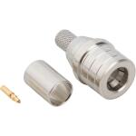 Amphenol RF-930-120P-51S Connector RF Conn QMA 0Hz to 6GHz 50Ohm Solder ST Cable Mount PL Gold