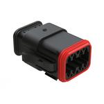 Amphenol-AT06-08SB-SRBK Connector Discrete Wire Housing Conn Housing PL 8 POS Crimp ST Cable Mount Black