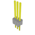Samtec-HTMS-103-53-G-S Connector Headers and PCB Receptacles Conn Unshrouded Header HDR 3 POS 1.27mm Solder ST Top Entry Thru-Hole Layer