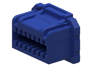 5054323204 - 1.25mm Pitch, Micro-Lock Plus Receptacle Crimp Housing, Dual Row, Positive Lock, 32 Circuits, Blue