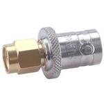 HUBER+SUHNER-33_SMA-BNC-50-1/1--_NE Connector RF Conn SMA-BNC Adapter 0Hz to 4GHz 50Ohm ST M/F Gold Single
