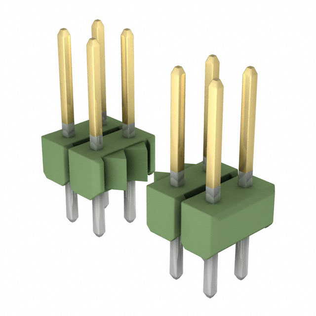AMPMODU Mod II Dual Gold xx Pins Green