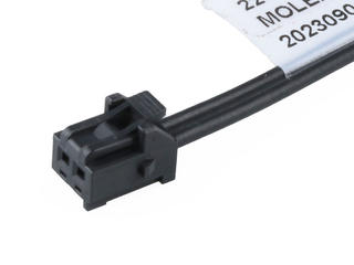 2240901022 - KK Plus 250-to-Pigtail Off-the-Shelf (OTS) Cable Assembly, 2.50mm Pitch, Single Row, 150.00mm Length, 2 Circuits, Black