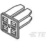 TE Connectivity-368049-1 Connector Accessories Connector Accessories Double Lock Plate Straight Yellow Bag