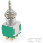 TE Connectivity-MPA206N Switch Push Button Switch Push Button ON OFF DPDT Plunger 6A 250VAC Wire Lug Panel Mount Bulk
