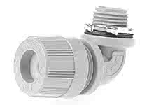 1300980218 - MAX-LOC Strain Relief Cord-Sealing Grip, 3/4" NPT, 90° Angle Male with O-Ring, Cable Diameter 4.75-6.35mm (.187-.250")