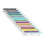 TE Connectivity-QCC311LB Labels Labels Calibration Label Vinyl Matte Light Blue 25.4x15.9mm