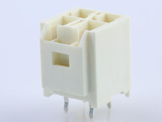 1510481411 - CP-6.5 Header, 6.50mm Pitch, Dual Row, Vertical, Polarized, Positive Lock, Tray Packaging, Glow-Wire Capable, 4 Circuits, Natural (White)