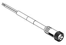1300060746 - Mini-Change A-Size Single-Ended Cordset, 4 Poles, Female (Straight) to Pigtail, 16 AWG, PVC Cable, 6.10m (20.0') Length, Nylon Coupling Nut 1300060746 - Mini-Change A-Size Single-Ended Cordset, 4 Poles, Female (Straight) to Pigtail, 16 AWG, PVC Cable, 6.10m (20.0') Length, Nylon Coupling Nut
