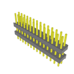Samtec-ZW-14-09-T-D-335-150 Connector Headers and PCB Receptacles Conn Board Stacker HDR 28 POS 2.54mm Solder ST Top Entry Thru-Hole Bulk