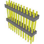 Samtec-EW-11-12-T-D-600 Connector Headers and PCB Receptacles Conn Board Stacker HDR 22 POS 2.54mm Solder ST Top Entry Thru-Hole Bulk