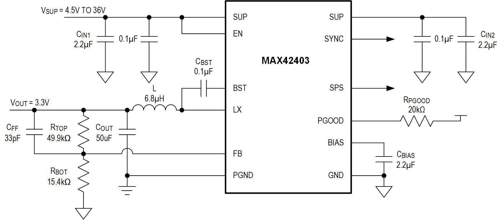 MAX42403 product image