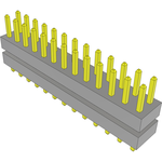 Samtec-TW-13-11-S-D-190-065 Connector Headers and PCB Receptacles Conn Board Stacker HDR 26 POS 2mm Solder ST Top Entry Thru-Hole Bulk