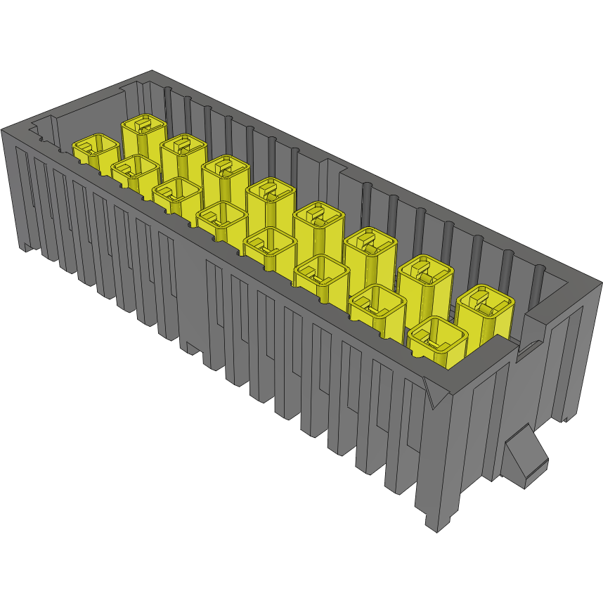 Samtec-IP5-08-05.0-L-D-1-TR Connector Headers and PCB Receptacles Conn Isorate Transmission Line RF HDR 16 POS 4mm Solder ST Top Entry Thru-Hole IsoRate® T/R