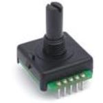 Bourns-EAW0J-C24-AE0128L Mechanical Encoders Mechanical Encoder Rotary Absolute Flat 0.018N.m Straight Quadrature Digital 128PPR Bracket Mount PC Pin