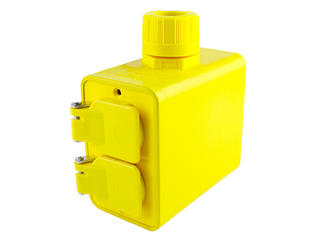 1301370010 - Super-Safeway Multiple Outlet Box, Extended Depth, 2-Sided, F3 3/4" Cord Grip Body, with Flip Lids for (2) Duplex Not Included 1301370010 - Super-Safeway Multiple Outlet Box, Extended Depth, 2-Sided, F3 3/4" Cord Grip Body, with Flip Lids for (2) Duplex Not Included