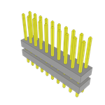 Samtec-TW-10-05-L-D-200-100 Connector Headers and PCB Receptacles Conn Board Stacker HDR 20 POS 2mm Solder ST Top Entry Thru-Hole Bulk