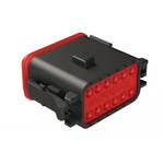 Amphenol-AT06-12SB Connector Discrete Wire Housing Conn Housing PL 12 POS Crimp ST Cable Mount Black