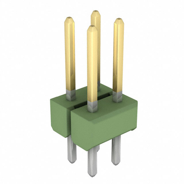 AMPMODU Mod II Dual Gold 4 Pins Green