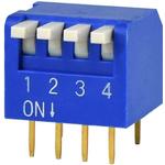 Same Sky (formerly CUI Devices)-DS02C-254-2L-04BE Switch DIP Switch DIP OFF ON SPST 4 Piano 0.025A 24VDC PC Pins 2.54mm Thru-Hole Tube Same Sky (formerly CUI Devices)-DS02C-254-2L-04BE Switch DIP Switch DIP OFF ON SPST 4 Piano 0.025A 24VDC PC Pins 2.54mm Thru-Hole Tube