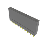 Samtec-ESW-110-12-G-S Connector Headers and PCB Receptacles Conn Elevated Socket SKT 10 POS 2.54mm Solder ST Top Entry Thru-Hole Tube