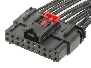 2059260170 - MultiCat Mid-Power Receptacle Housing, 20 Circuits, Key A, Black, with CPA