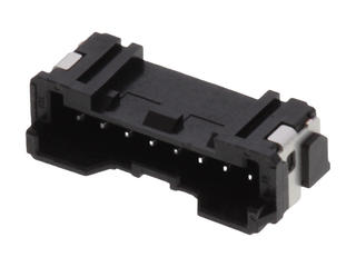 5055780871 - 2.00mm Pitch, Micro-Lock Plus PCB Header, Single Row, Right-Angle, Surface Mount, Matte Tin Plating, Positive Lock, 8 Circuits, Low-Halogen, Black