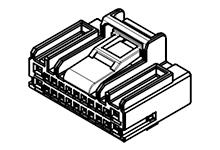 1042132211 - MOX HBC Receptacle Housing with TPA, 22 Circuits, Gray