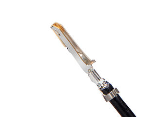 797582130 - Pre-Crimped Lead Nano-Fit Female-to-Nano-Fit Female, Gold (Au) Plating, 300.00mm Length, 20 AWG, Black