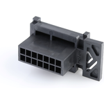 Molex-0443001400 Connector Discrete Wire Housing Conn Housing PL 14 POS 3mm Crimp ST Panel Mount Black Micro-Fit 3.0 BMI™ Bag