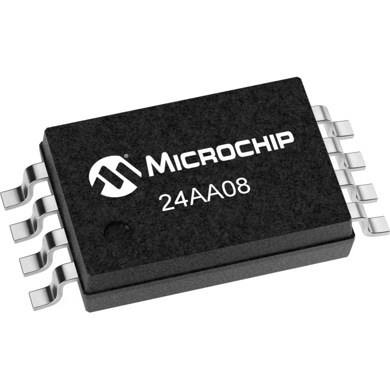 Microchip Technology-24AA08T-I/ST EEPROM EEPROM Serial-I2C 8K-bit 4Block x 256 x 8 1.8V/2.5V/3.3V/5V 8-Pin TSSOP T/R