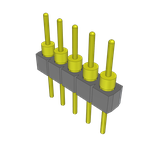 Samtec-TS-105-T-A-1 Connector Headers and PCB Receptacles Conn Unshrouded Header HDR 5 POS 2.54mm Solder ST Top Entry Thru-Hole Tube